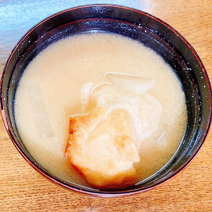 焼き餅と大根の味噌汁